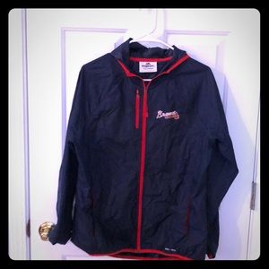 Adult S unlined Braves rain jacket!!! Barely worn